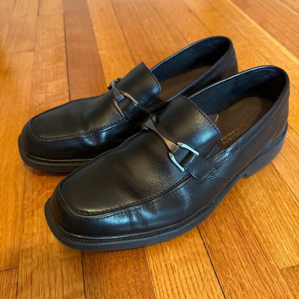 Bostonian Classic Black Men's Leather Bit Loafers
